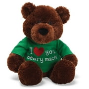 GUND Christmas 4029211 Merry Message T-Shirt Plush Brown Bear