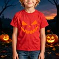 thumbnail image 2 of CONFREE Halloween Boys Short Sleeve Tshirts Crew Neck Cute Ghost Face Graphic Soft Hallowmas T-Shirts for Kids, 2 of 6