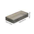 thumbnail image 3 of huayou Black Large Under Bed Storage Bag, Clear Top Multi Fabric Handles Large Bedding Organizer Sack, for 90L Seasonal Garments, Long Term Storage, 3 of 6