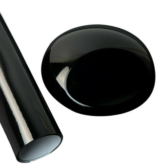 High Gloss Black Car Vinyl Wrap Sticker Decal Film Bubble Free Air Release Techology
