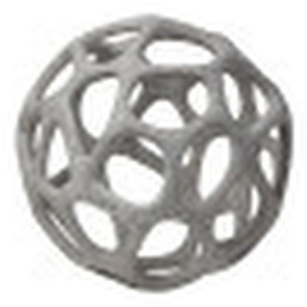 Mercana Spiro Hollow Decorative Orb In Rustic White 68932