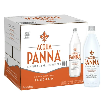 Acqua Panna Natural Spring Water, 33.8 fl oz. Plastic Bottles (12 (Best Thermal Spring Water)