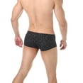 thumbnail image 4 of ZQUUVOU Men's Boxer Briefs Sequin Low Waist Night Club Underwear (Black,2XL), 4 of 9