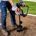 thumbnail image 3 of XtremepowerUS 1500W Electric Post Hole Digger with 6-Inch Auger Bit, 110V Earth Auger for Fence Posts, Tree Planting & Landscaping, 3 of 14