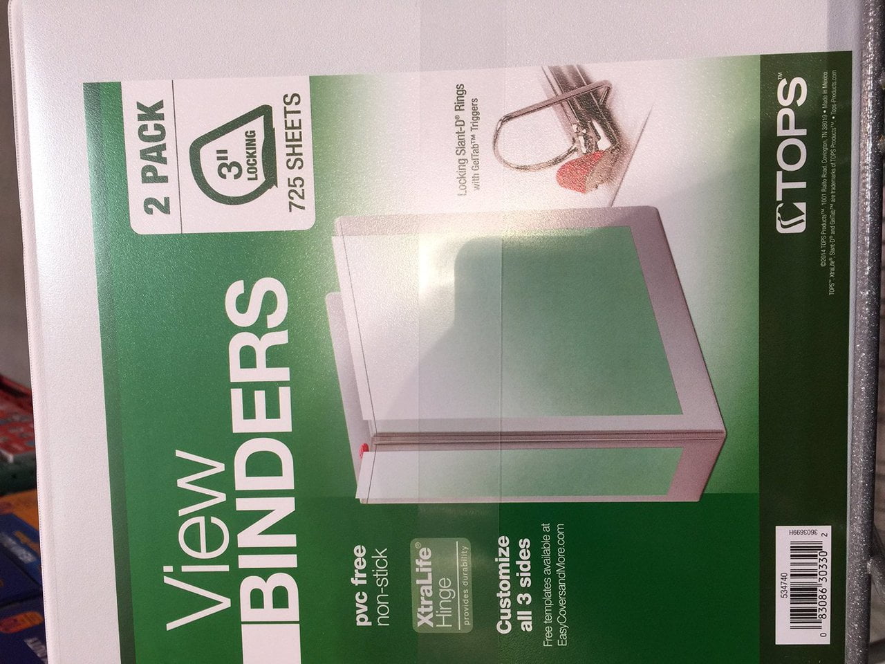 Tops 2 Pack 3 Inch Binder