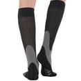 thumbnail image 6 of Plus Size Unisex Compression Knee High 20-30mmHg for Travel - Black, 6X-Large, 6 of 9