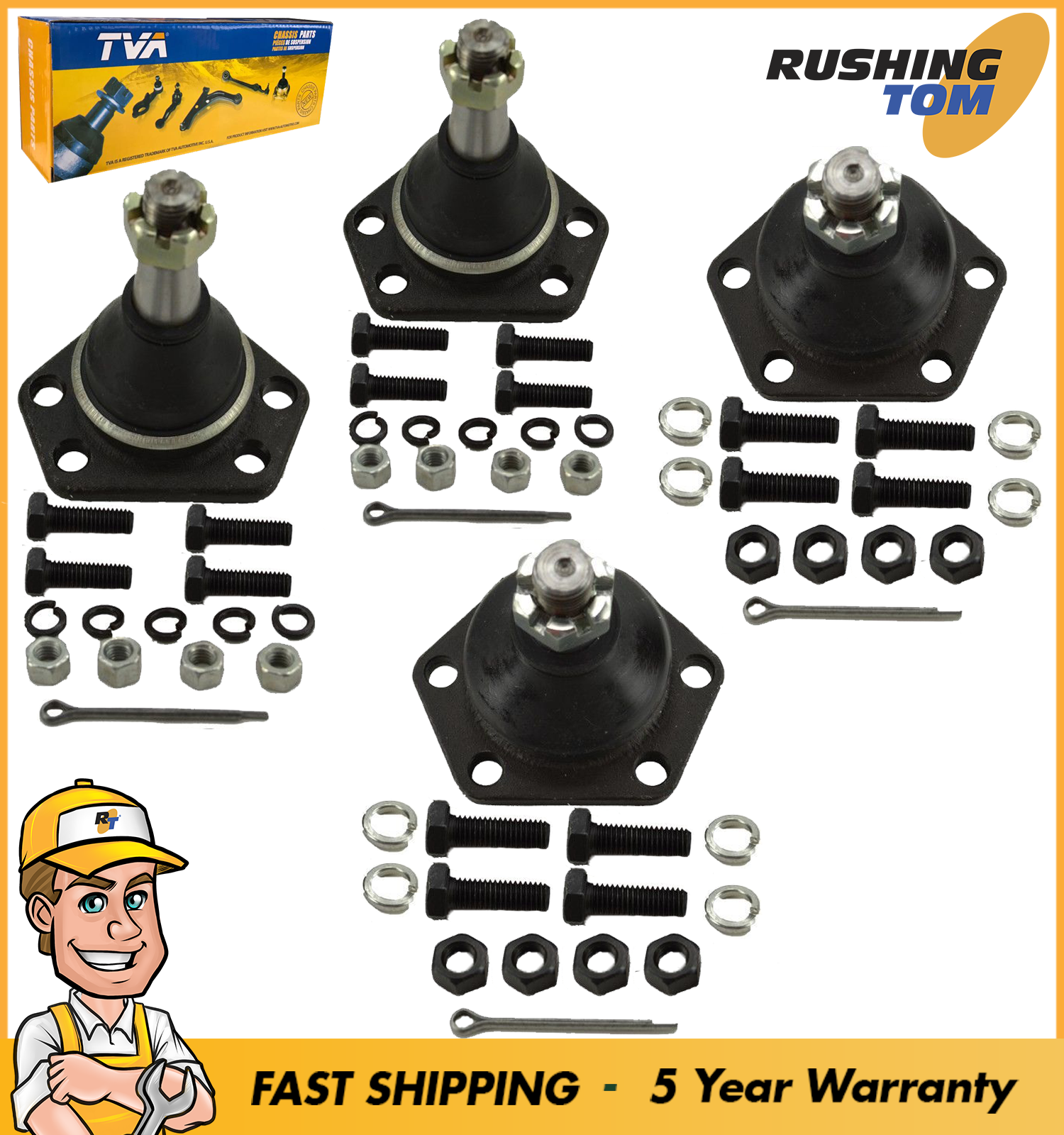 Front Upper & Lower Ball Joints Kit For 4WD Blazer S10 Jimmy Sonoma