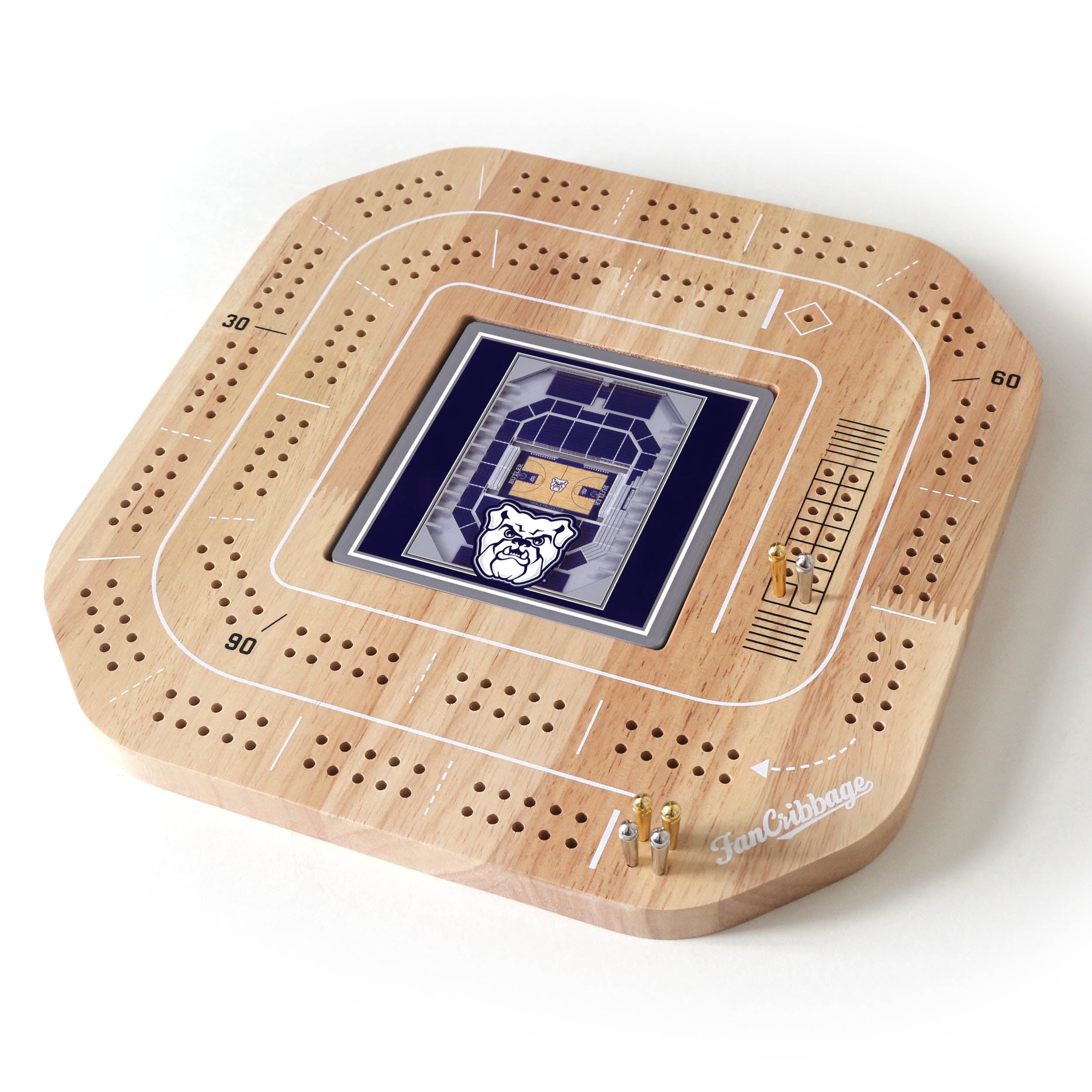 YouTheFan NCAA Butler Bulldogs Stadiumview Cribbage