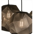 thumbnail image 3 of Meyda 161911 30 in. Nidos 4 Light Pendant, Mirror Black & Nickel, 3 of 7