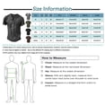 thumbnail image 3 of Designer Spring Summer Men's Casual Cotton Solid Color Long Sleeve Shirts Loose Stand Collar Shirts 2XL, 3 of 3