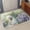MediumPurple Black, variant on Small Door Mat Indoor Outdoor 15.7"x23.6",Gray Omber Snowman Christmas Absorbent Non Slip Entry Rug,Xmas Tree Winter Snowman Low Profile Welcome Mat for Front/Side Door Apartment Entrance Bathroom