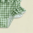 thumbnail image 5 of Gubotare Toddler Girl Bathing Suit Kids Girls Keyhole Racer Back Swimsuit Bathing Suit Quick Dry Swimwear 3 6 Months (Green,3-6 Months), 5 of 6