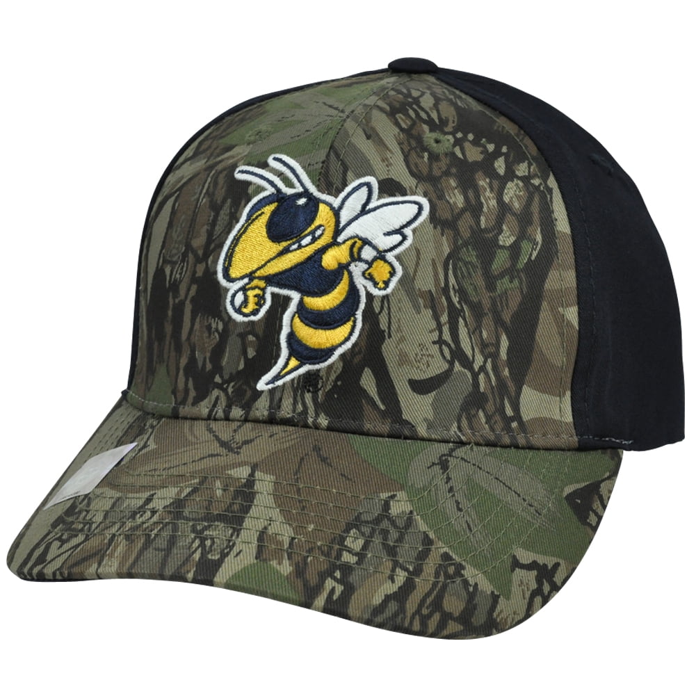 NCAA Tech Yellow Jackets Freshman Camouflage Adjustable Hat Cap