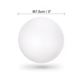 thumbnail image 3 of Uxcell 3" White Polystyrene Foam Balls Solid for Art and Craft 6 Pack, 3 of 7