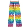thumbnail image 4 of Puntoco Pijamas para mujer Conjunto de pijama estampado con bolsillo para uso diario en casa, 4 of 4