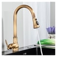 thumbnail image 2 of Brass Pull Out Kitchen Faucet Hot Cold Water Mixer Crane For Bathroom 360 Rotation Kitchen Mixer Tap Basin Taps, 2 of 10