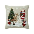 thumbnail image 2 of Christmas Decorative Throw Pillow Covers 18x18" Pillowcase Cover Christmas Cushion Cover Christmas Gifts, 2 of 6