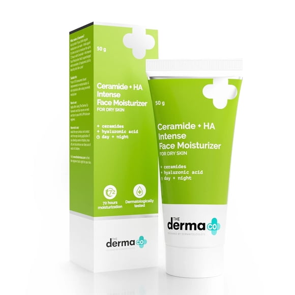 The Derma Co Ceramide + HA Intense Moisturizer Cream With Hyaluronic Acid 50 g