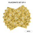 thumbnail image 2 of Placemats Set Of 4 / 6, Flower Print C Placemats For Dining Table Indoor/Outdoors Heat Resistant Washable Placemats 18" X 12", 2 of 8