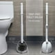 thumbnail image 5 of Escobilla de baño ELYPRO sin goteo con soporte higiénico blanco, 5 of 9