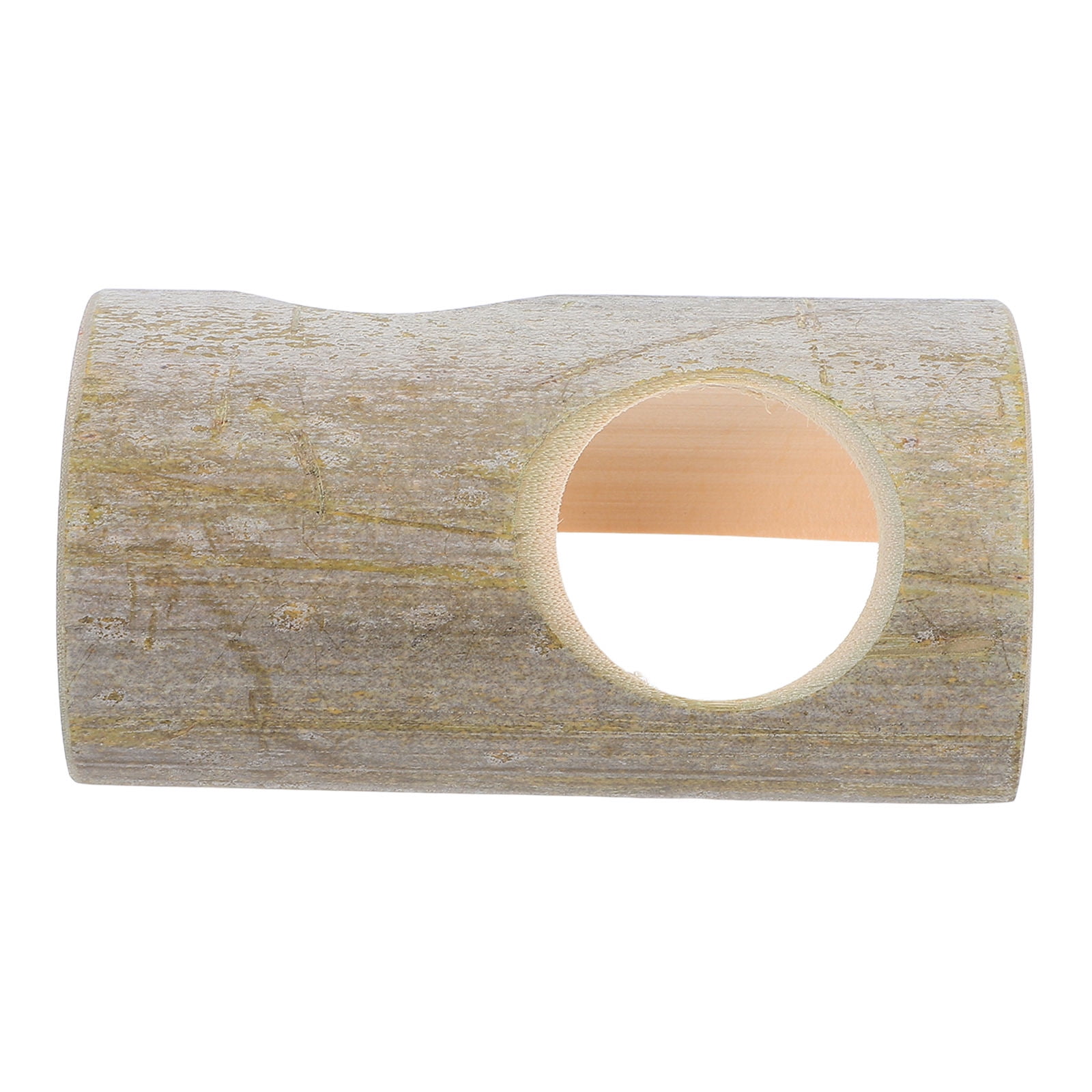 WEUVEB Hamster Cage Bamboo Tunnel Hideout Green Hollow Design for Small Animal Enrichment