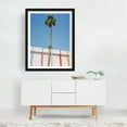 thumbnail image 2 of Palm Springs - Palm Springs California Photography Palm Tree Minimalist Pastel Architecture Summer Tropical Mid-Century Modern Black Framed Wall Art Print 18 x 24 inches, 2 of 3