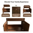 thumbnail image 3 of Sink Base Bathroom Vanity Ready-to-Assemble Bathroom Cabinet 30" Width Vanity Base in Maple Walnut, 3 of 7