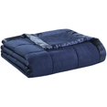 thumbnail image 1 of Madison Park Polyester 3M Scotchgard Microfiber Down Alternative Blanket in Navy, 1 of 9