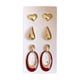 thumbnail image 2 of Eoozwa 3 Packs 3 Pairs Women's Earrings Hypoallergenic Silvers Acrylic Lightweight Dangle Earrings for Women Fashion Jewelry Gift, 2 of 6