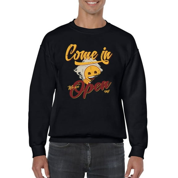 Welcome Vibes - Open Sign Emoji Graphic Men's Sweatshirt