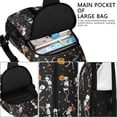 thumbnail image 4 of Sling Backpack,Black Halloween Dancing Skeletons Crossbody Bag with Water Bottle Holder,Waterproof Sling Bag for Men/Women with Chest Phone Holder for Hiking,Travel, 4 of 6