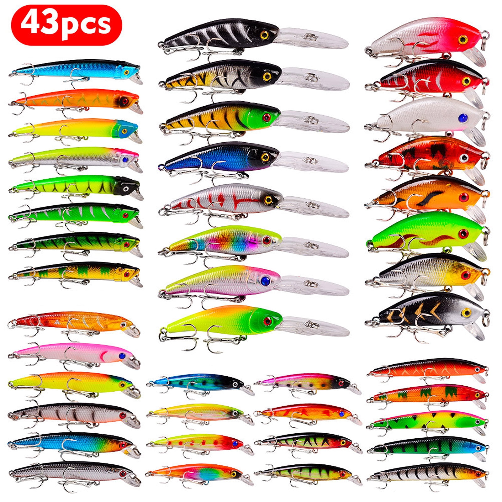 Cranbait Fishing Lures Set Artificial Hard Bait Bionic Fishing Lure Minnow Bait Swimbait Crankbait Lures