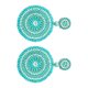 thumbnail image 2 of Pendientes colgantes bohemios Sunnimix Hecho a mano Verde, 2 of 8