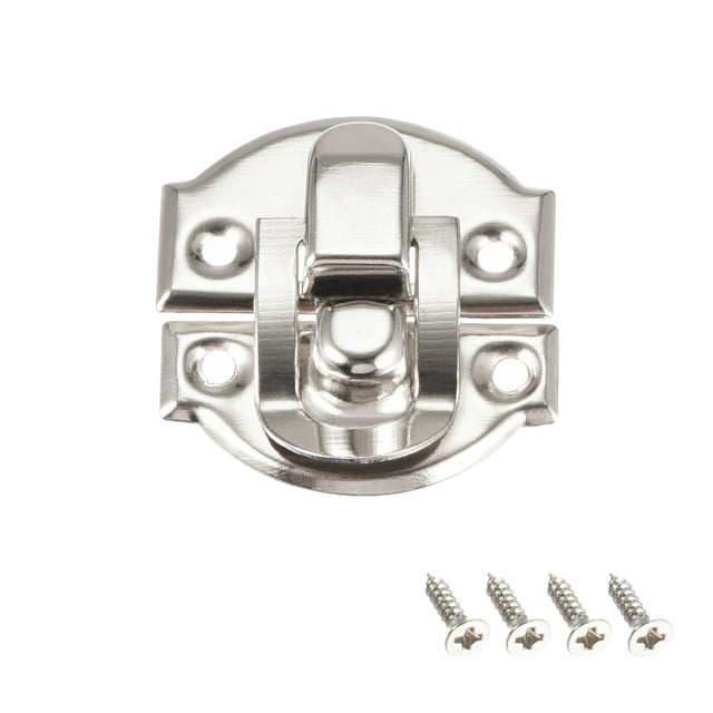 Unique Bargains Box Latch, Small Size Silver Tone Decorative Hasp Jewelry cases Catch 30 pcs
