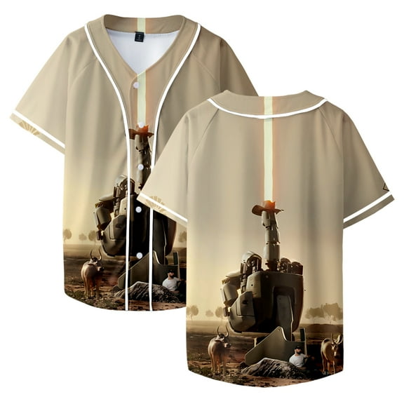 Crankdat Merch Baseball Jersey Men/Women Casual Thin button Baseball uniform Oil Slick Custom Jersey
