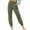 Army Green7, variant on Diufon Cotton Linen Pants for Women Ruffle Elastic Waist Palazzo Pants Button Down Lounge Pants with Pockets
