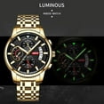 thumbnail image 3 of Nibosi Watch Brand Quartz Watch Men Sports Watches Men Steel Military Clock Waterproof Gold 2022 Wrist Watch Relogio Masculino - Quartz Wristwatches, 3 of 6