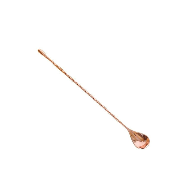 Long Handle Spoon Stainless Steel Iced Tea Mixing Ice Milkshake Spoon Rose Gold