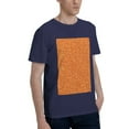 thumbnail image 2 of Bingfone Orange Glitter Men'S Loose Fit Short-Sleeve Pocket T-Shirt, 2 of 7