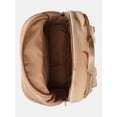 thumbnail image 4 of Madden NYC Women's Dome Backpack with Charm Chain Accent, Khaki Food, 4 of 5