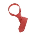 thumbnail image 1 of Corbatas formales delgadas de color sólido para hombres INSPIRE CHIC, autoadhesivas, rojas, 1 of 5