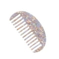 thumbnail image 6 of TUITOONM French Wide Tooth Pocket Hair Comb Marble Leopard Print Detangling Comb, 4.72" Antistatic Hairbrush for Wet/Dry Hair, Scalp Massager for Curly/Thick Hair, Travel Size Acetate Comb, 6 of 6