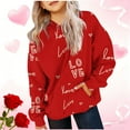 thumbnail image 1 of Cowsor Sweat à Capuche pour Enfants / Manches Longues Imprimé Col Rond / Tissu Extensible Doux / Tenue Décontractée Chaude pour École Quotidienne / Garçons Filles 2-14 Ans, 1 of 6