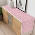 thumbnail image 4 of Pink White Stripes Table Runner - 120 Inch Long, Kitchen Dining Table Runner Dresser Scarves, Simple Geometric Modern Monochrome Farmhouse Decor for Coffee Tables Wedding Party Banquet, 4 of 8