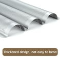 thumbnail image 4 of Mirdinner Baguette Bread Pan Set, 3 Loaves Non-Stick French Bread Pan, Baguette Baking Pan with Bread Lame, Home Baking Tools Kit for Homemade Bread, 10.6"x15" Perforated Baguette Tray, Silver, 4 of 8