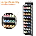 thumbnail image 6 of KEEPJOY 10 Tiers Mesh Over Door Shoe Organizer Storage, Hanging Shoe Holder for Door with Large Deep Pockets, Holds 20-30 Pairs of Shoes,Piano Whit, 6 of 8