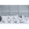 thumbnail image 2 of Ambesonne Winter Throw Pillow Cover 4 Pack, Ski Sport Mountain View, 16", Blue White, 2 of 5
