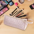 thumbnail image 4 of Pisexur Belleza Maquillaje Bolsa organizadora de viaje, bolsa de almacenamiento portátil que puede guardar secador de pelo y accesorios, viene con un asa lindapara mujeres y hombres, 4 of 4