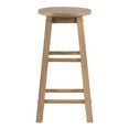 thumbnail image 2 of Linon Sims Classic 24" Round Counter Stool in Rustic Washed Gray Rubberwood, 2 of 8