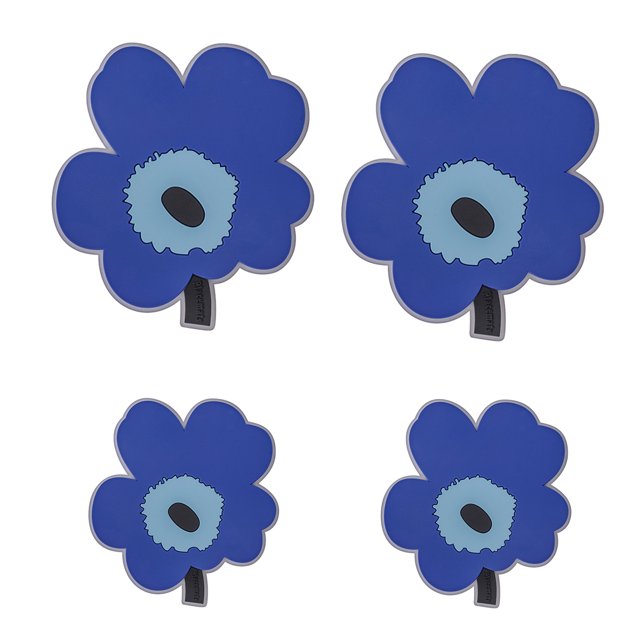 2 piezas de tapetes aislantes de gel de sílice de flores, tapetes y posavasos anti-escaldaduras y de alta temperatura.